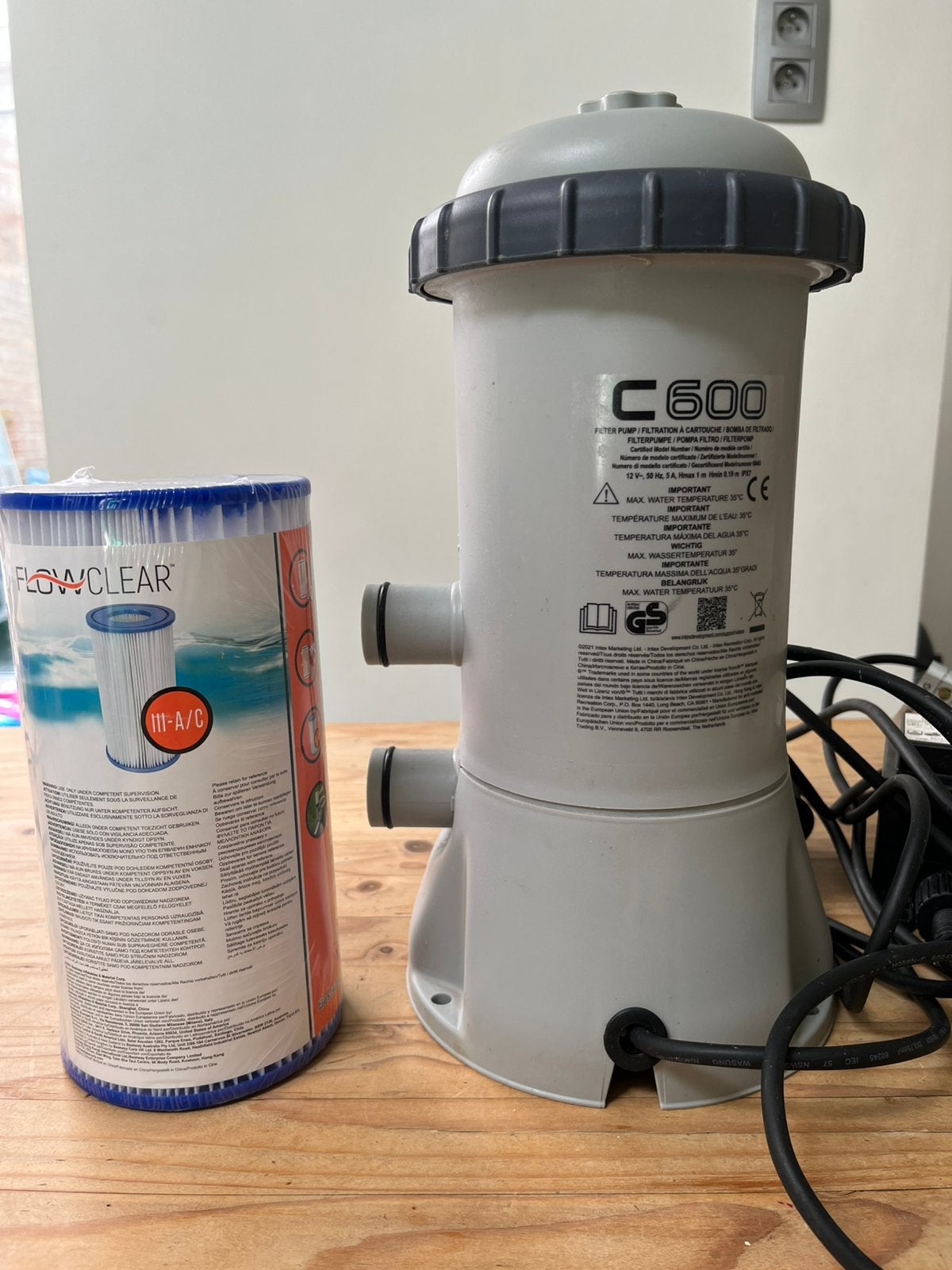 Intex C600 filterpomp, Ophalen, Zo goed als nieuw