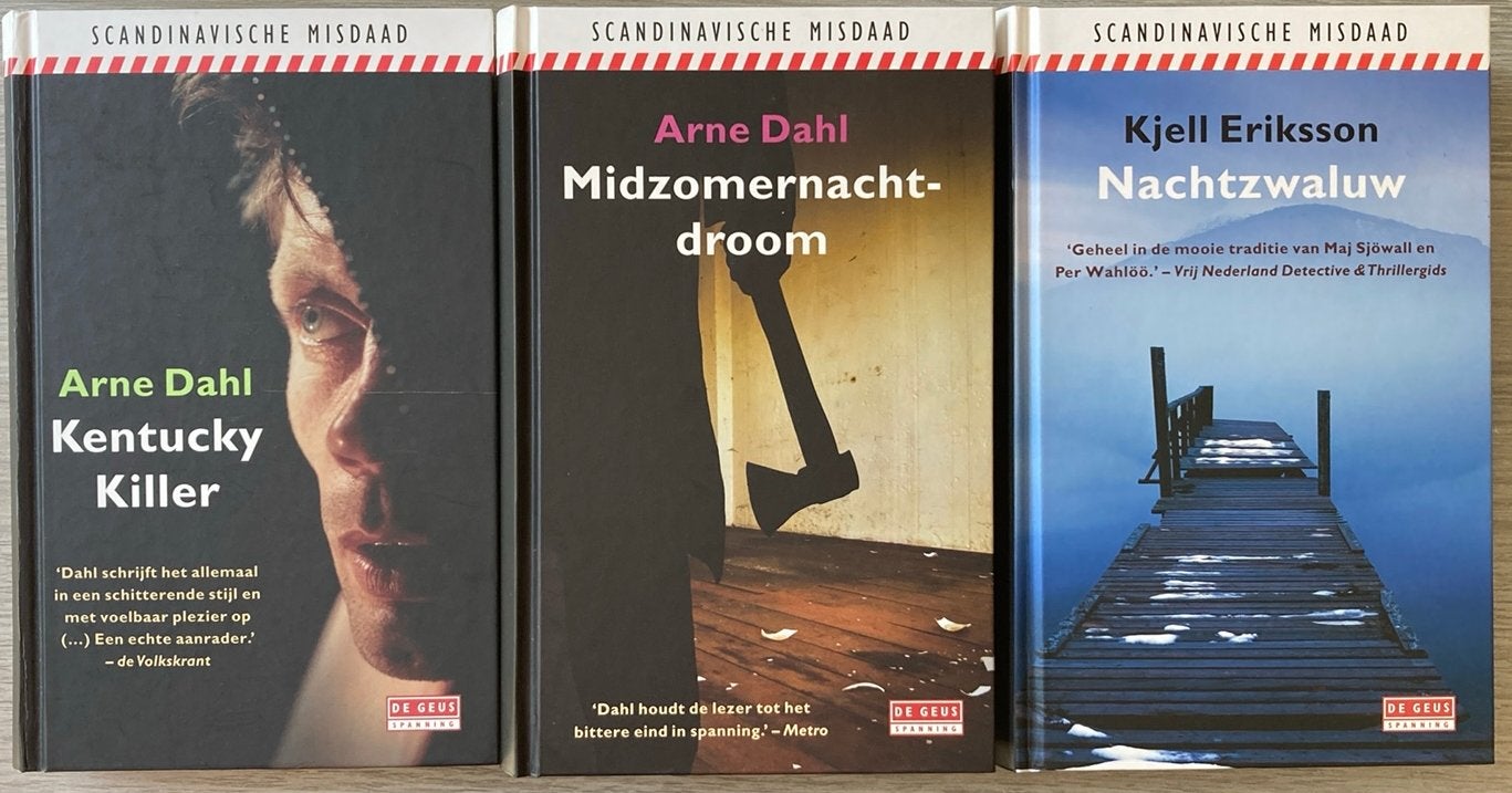 Arne Dahl/Kjell Eriksson 3 thrillers, Boeken, Ophalen of Verzenden, Zo goed als nieuw