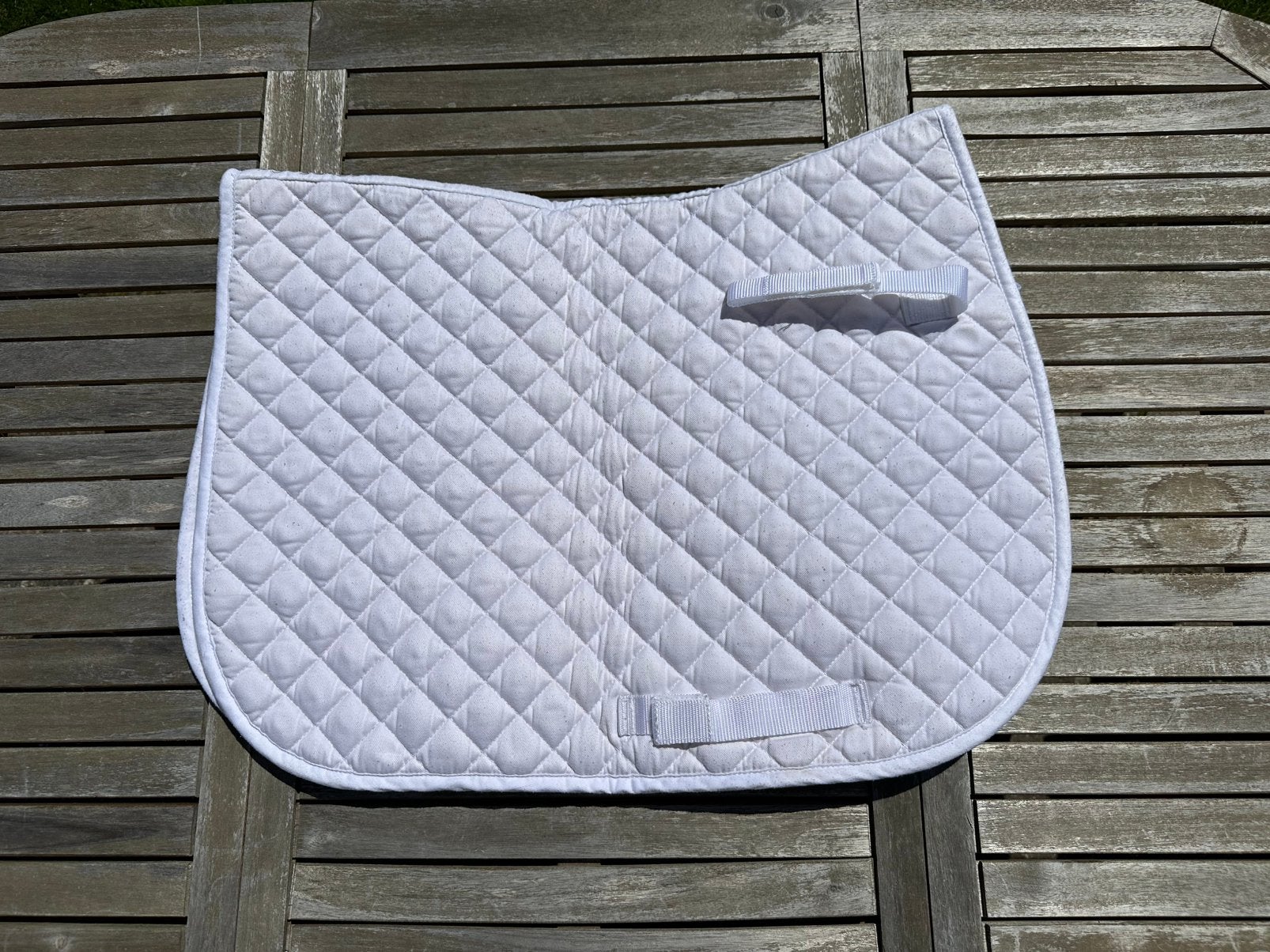Witte zadeldoek Fouganza, Full (L), Wit, Zadeldekje, Ophalen of Verzenden