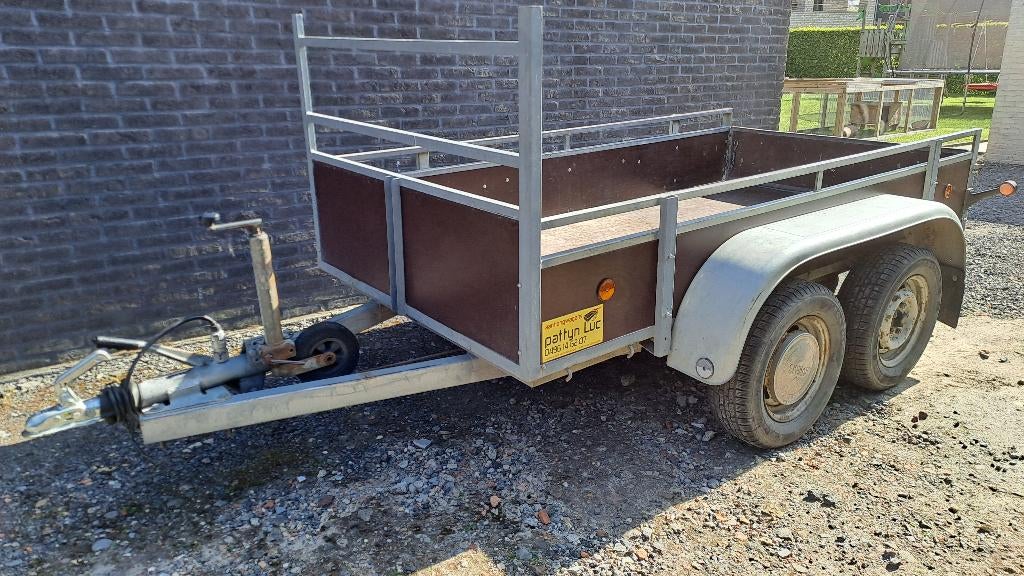Aanhangwagen Anssems dubbelas MTM 1450kg, Ophalen, Gebruikt