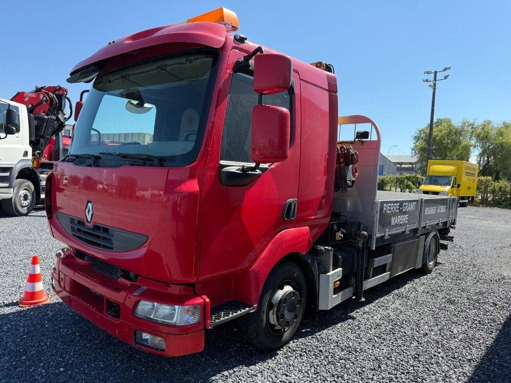 Renault Midlum *Grue Effer 62-3S* 4X2, Autos, Camions, Rouge, Essai à domicile, Achat, Entreprise