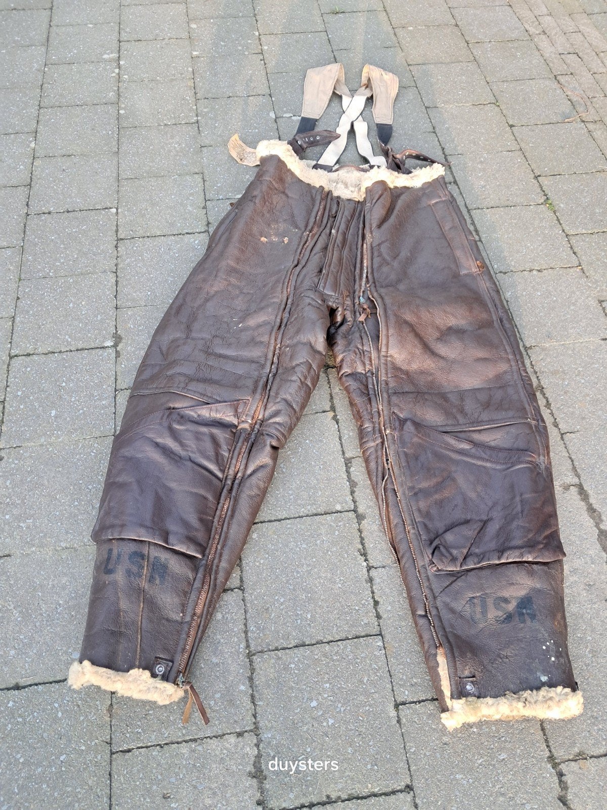 WW2 USN bomber pilots trousers, Ophalen of Verzenden, Marine