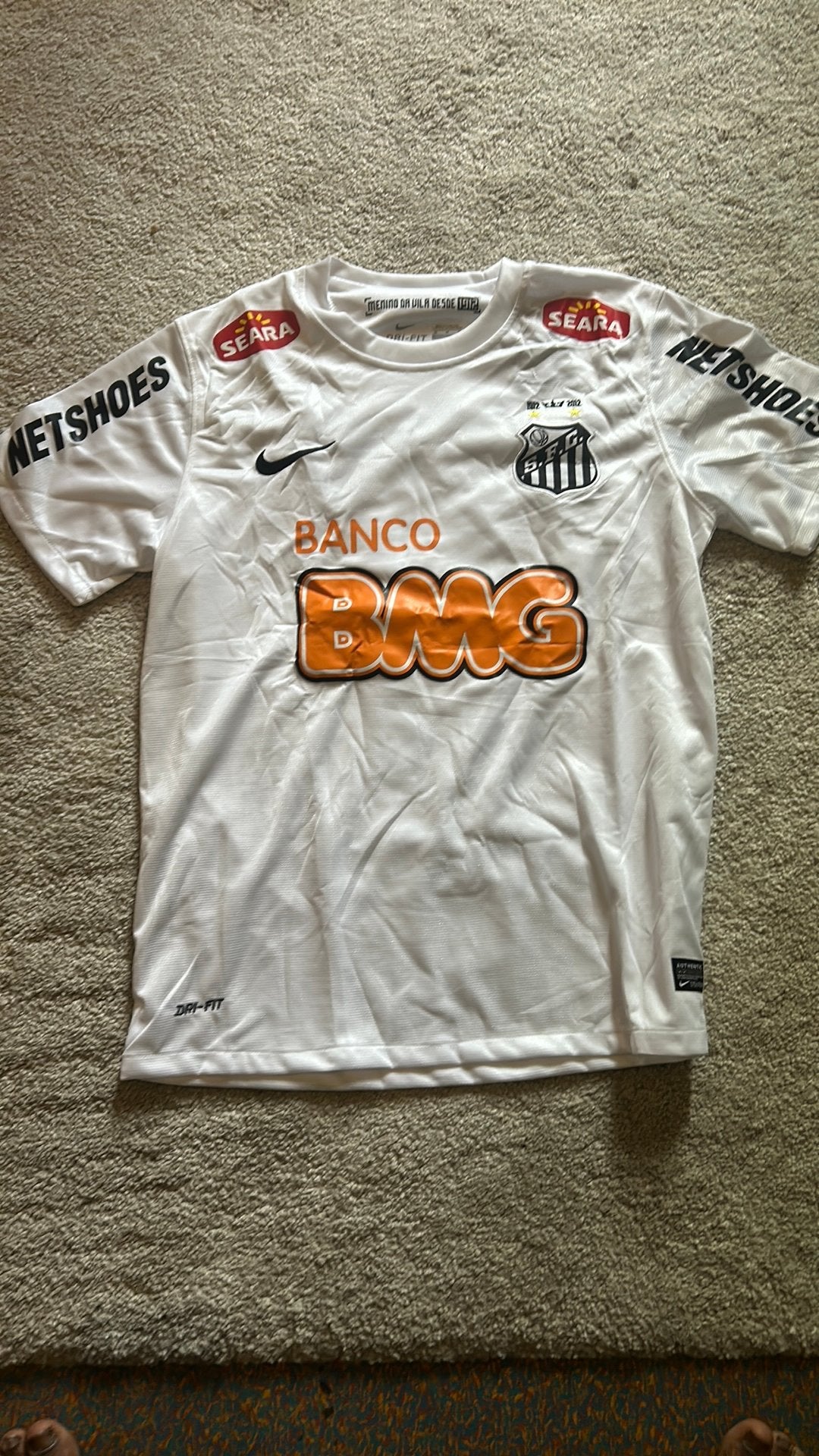 Origineel Santos Neymar Jr 11 shirt (Umbro, BMG & Netshoes), Ophalen of Verzenden, Zo goed als nieuw, Maat 48/50 (M), Oranje