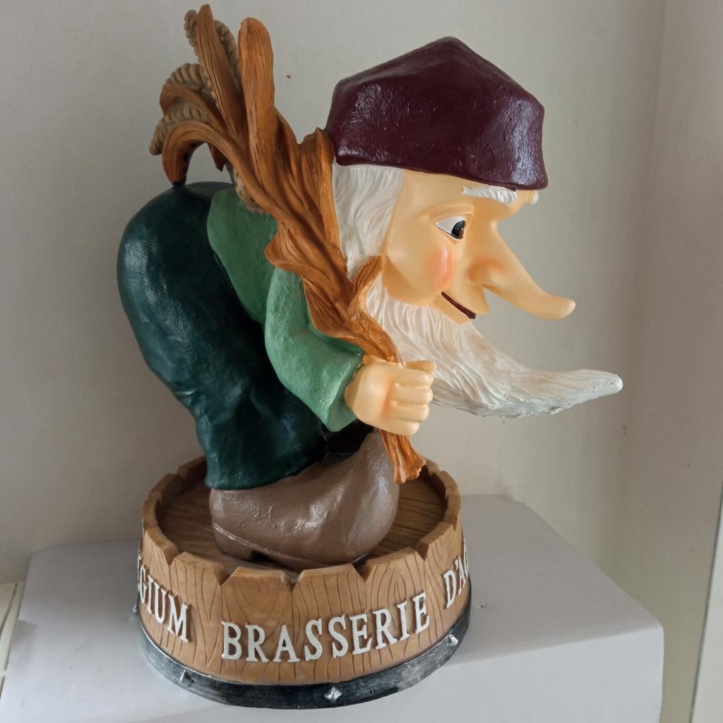 Monsieur ACHOUFFE beeldje, Verzamelen, Biermerken, Gebruikt, Reclamebord, Plaat of Schild, Overige merken, Ophalen of Verzenden