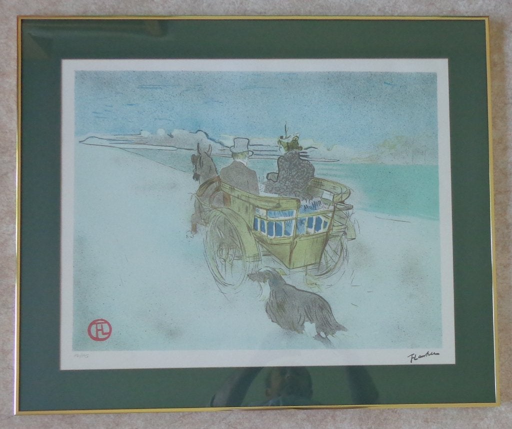 HENRI DE TOULOUSSE-LAUTREC / KOETS / KLEURLITHO / 66x79cm, Enlèvement
