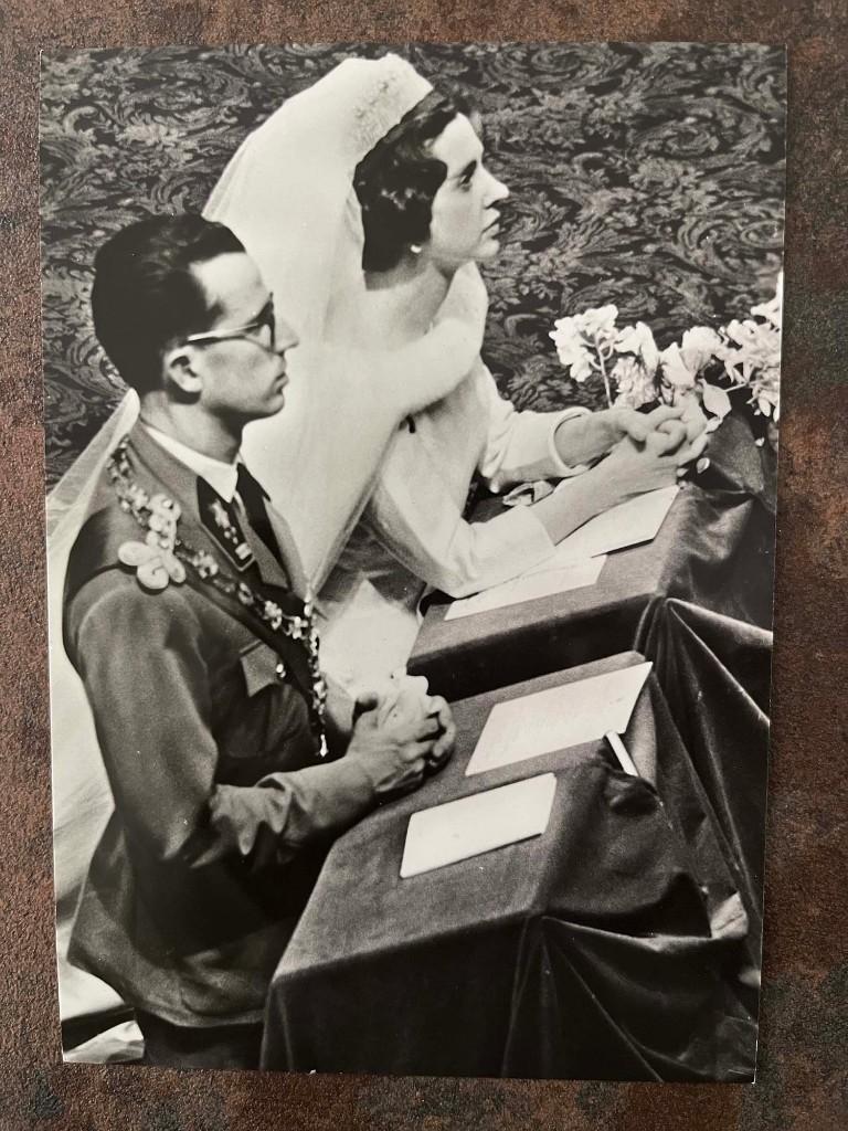 Zeldzame Vintage Postkaart - Koning Boudewijn & Fabiola, Ophalen of Verzenden, Ongelopen