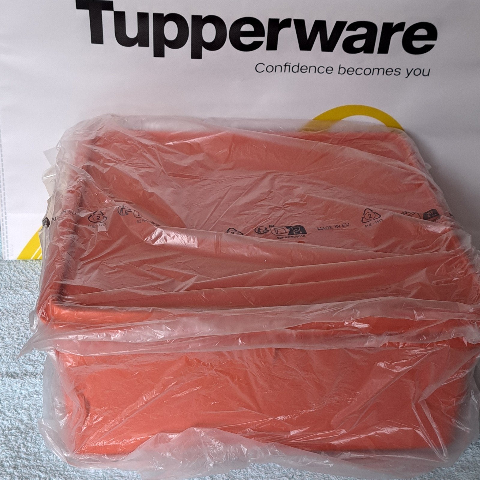 Tupperware voorraadbak wafeldoos 10 L, Ophalen of Verzenden, Nieuw, Rood