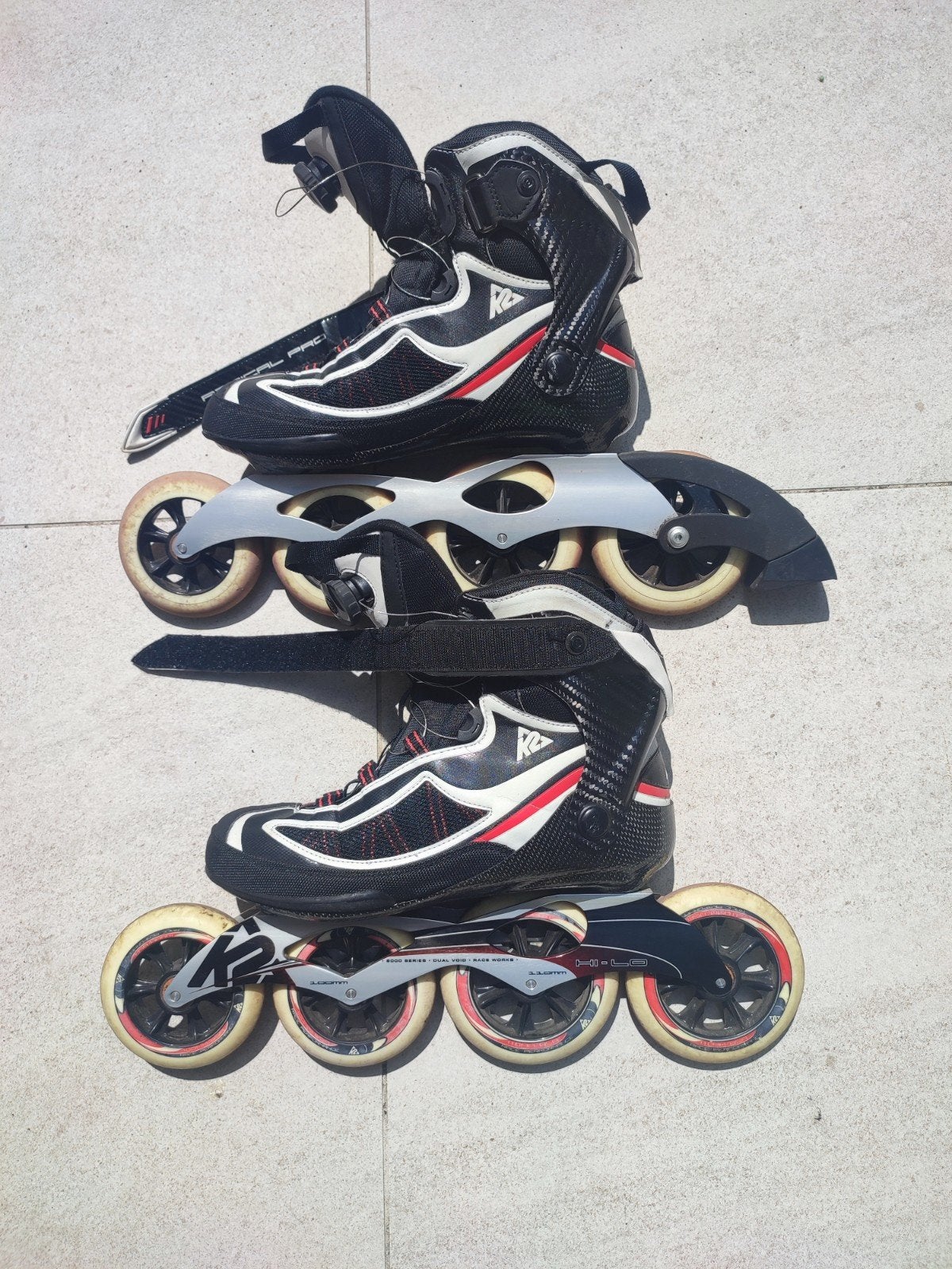 K2 skeelers 110mm, Sport en Fitness, Skeelers, Ophalen, K2, Heren, Zo goed als nieuw