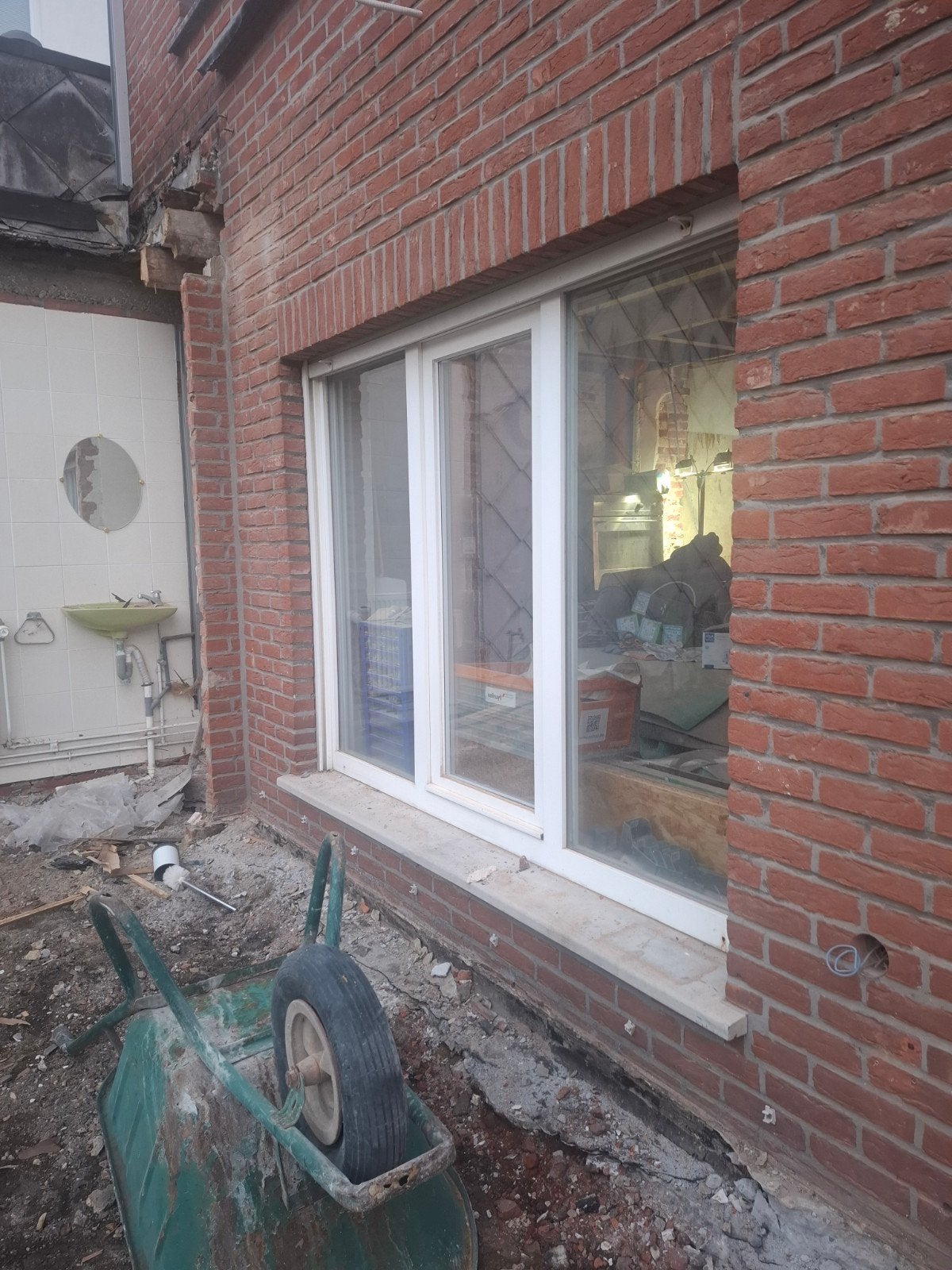 Gratis raam dubbel glas 200x145cm +-, Ophalen