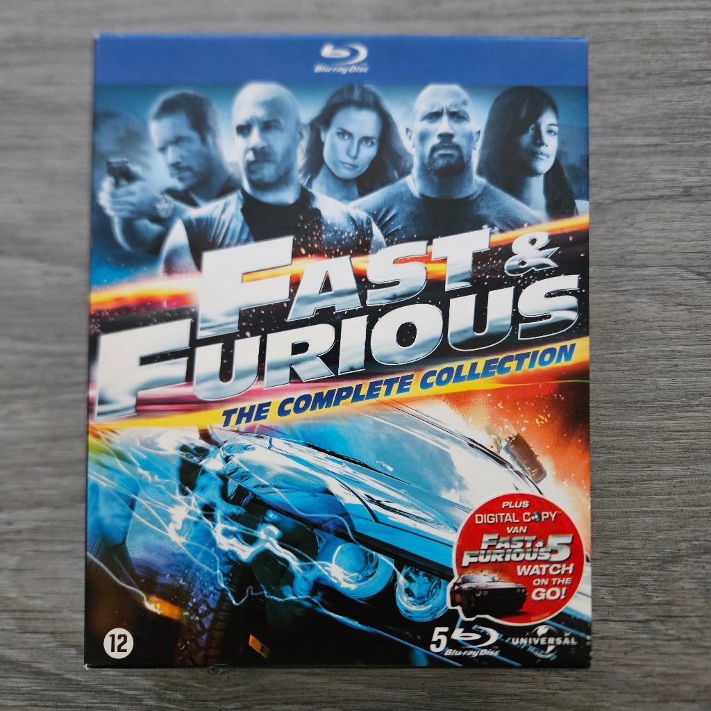 Fast & Furious boxset 1-5 bluray NL, Cd's en Dvd's, Boxset, Actie, Ophalen of Verzenden, Zo goed als nieuw