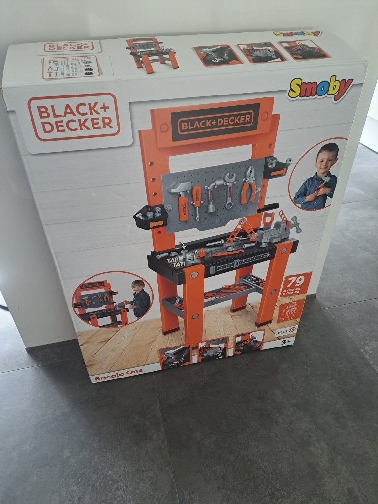 Banc de travail Smoby Bricolo One + set pour enfants, Enlèvement ou Envoi, Comme neuf