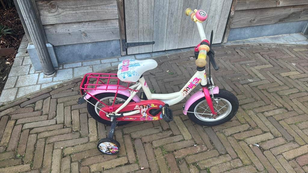 Kinderfiets K3, Fietsen en Brommers, Ophalen of Verzenden, Gebruikt, Minder dan 16 inch, Zijwieltjes
