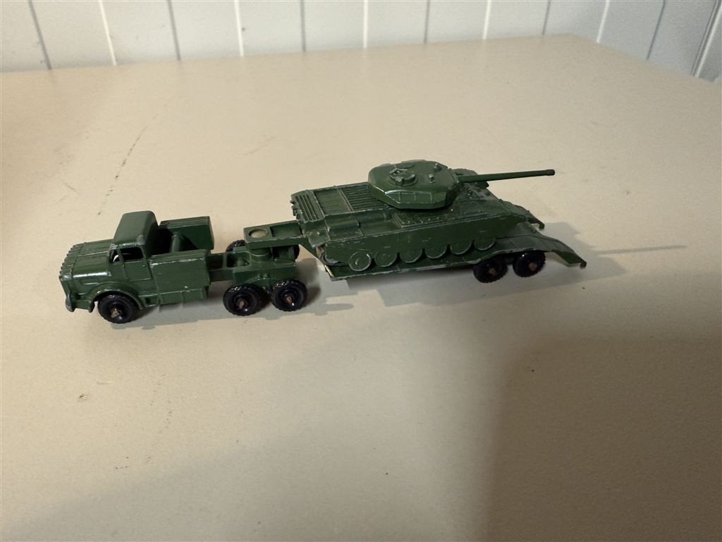 Vintage Matchbox 1959 - Mighty Antar Tank Transporter, Enlèvement ou Envoi, Comme neuf