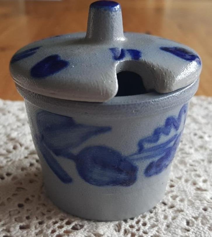 Klein " Keuls" mosterdpotje uit België, La Roche en Ardenne, Antiquités & Art, Curiosités & Brocante, Enlèvement ou Envoi