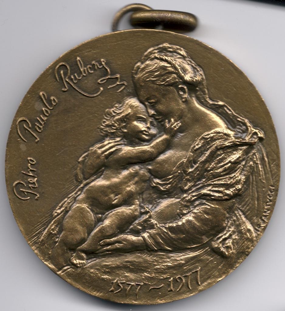 België : Medaille Peter Paul Rubens 1977 (UNESCO): Graveur S, Postzegels en Munten, Ophalen of Verzenden, Overige landen, Losse munt