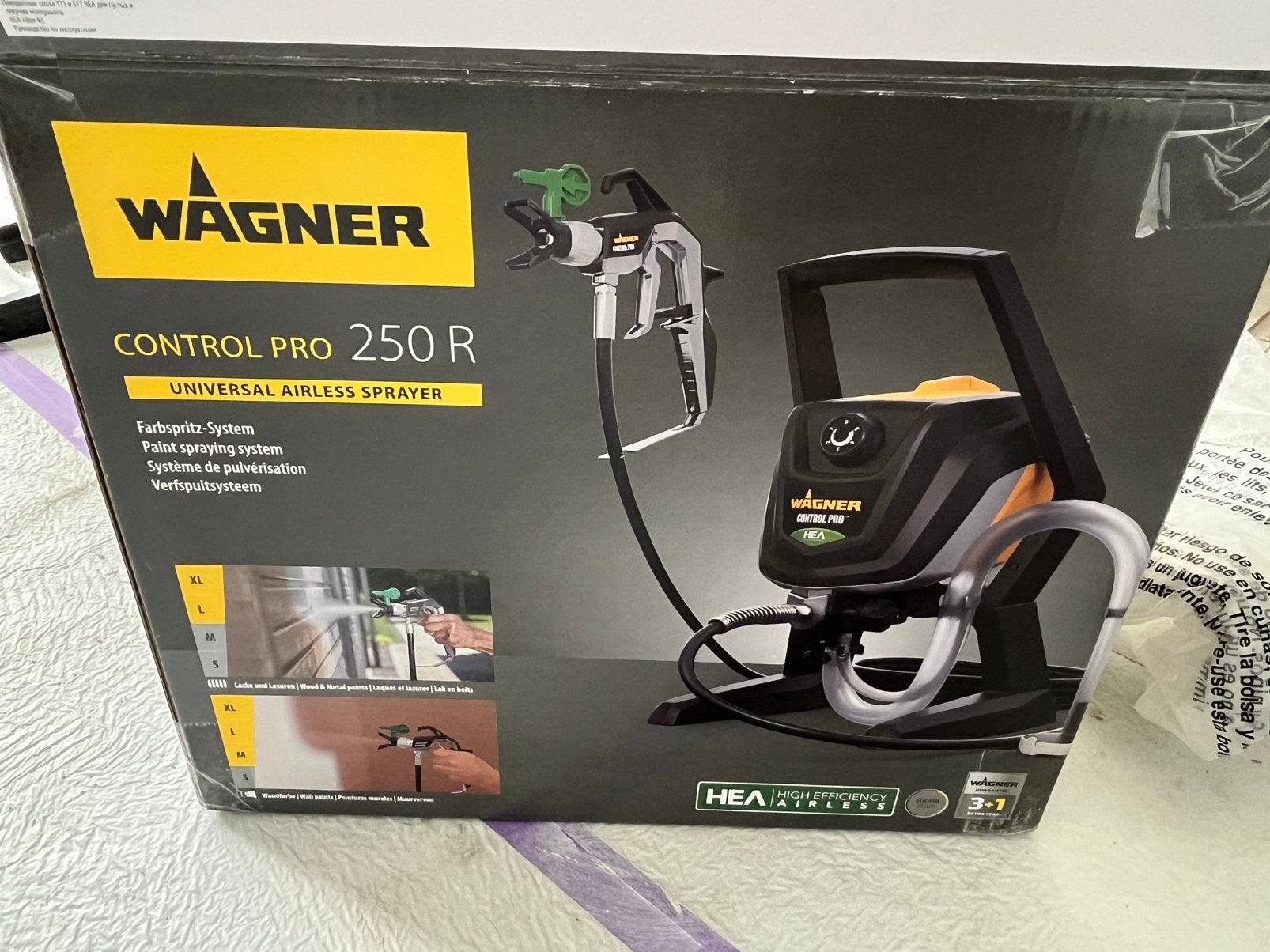 Verfspuitmachine Wagner Control Pro 250R, Bricolage & Construction, Matériel de peinture, Comme neuf, Enlèvement