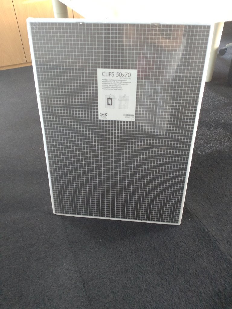 Glazen kader zonder rand (Ikea). 50x70, Huis en Inrichting, Ophalen, 50 – 75, Nieuw, Foto of Poster