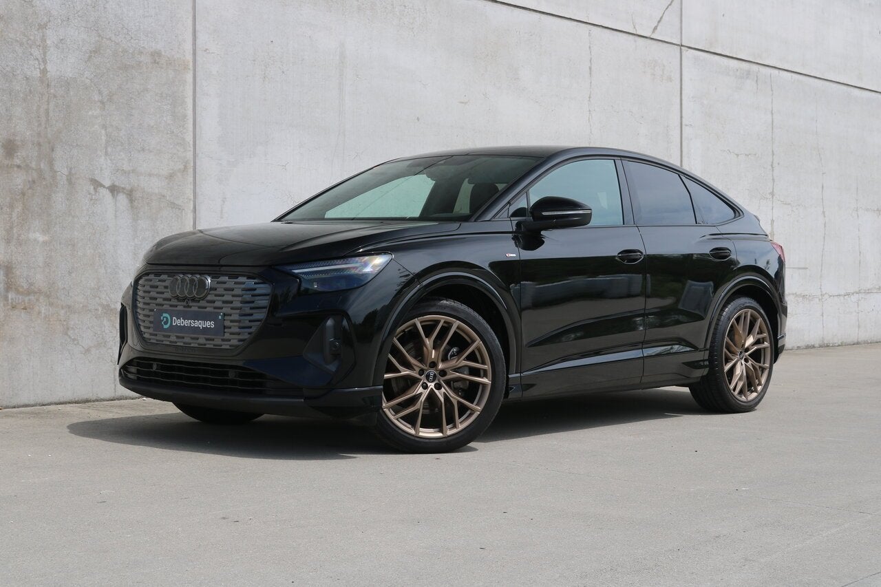 Audi Q4 e-tron Q4 e-Tron 82 kWh 45 S line, Auto's, Audi, https://public.car-pass.be/vhr/9e9f2803-df6b-4b39-a1c8-ee212a6042bf, Zwart