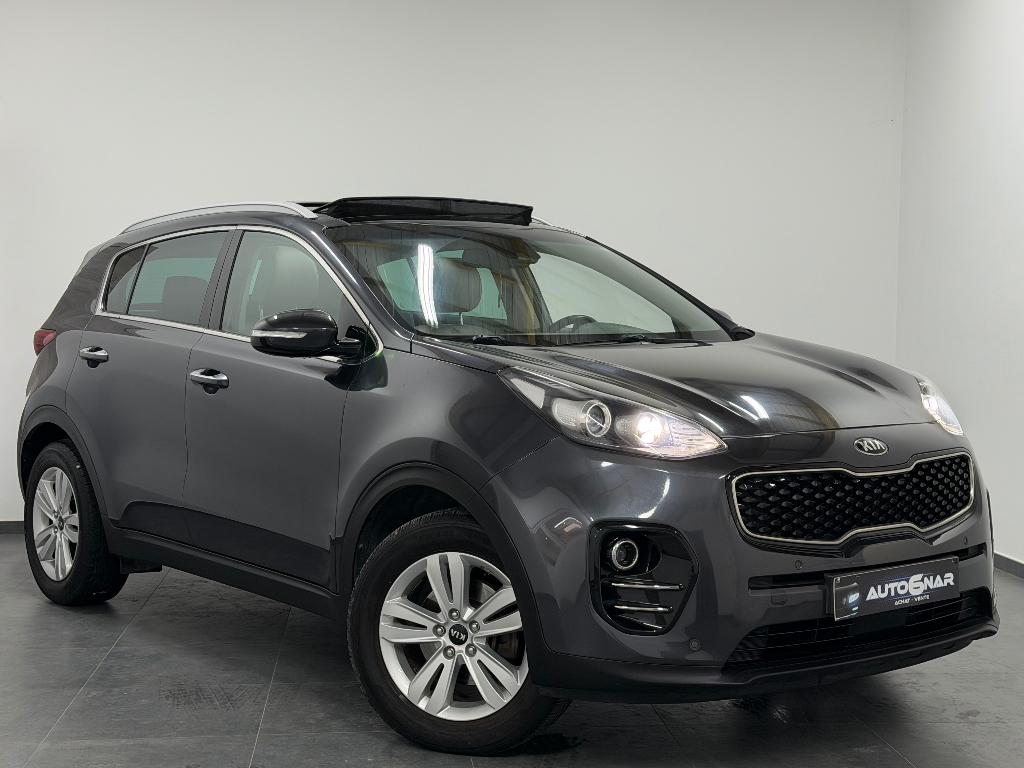 Kia Sportage 1.7 CRDi - Camera - Toit Pano - Cuir - Carnet, Autos, Cuir, Argent ou Gris, Achat, Euro 6