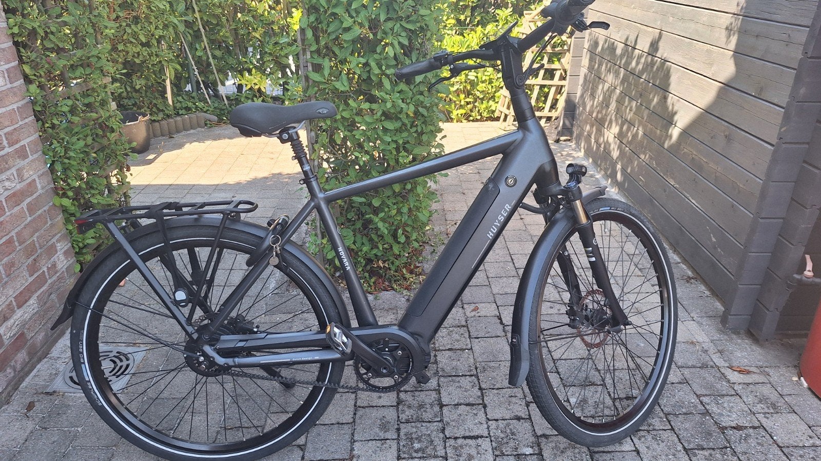 HUYSER NAVARA beltdrive electrische herenfiets, Fietsen en Brommers, 55 tot 59 cm, Ophalen, Zo goed als nieuw