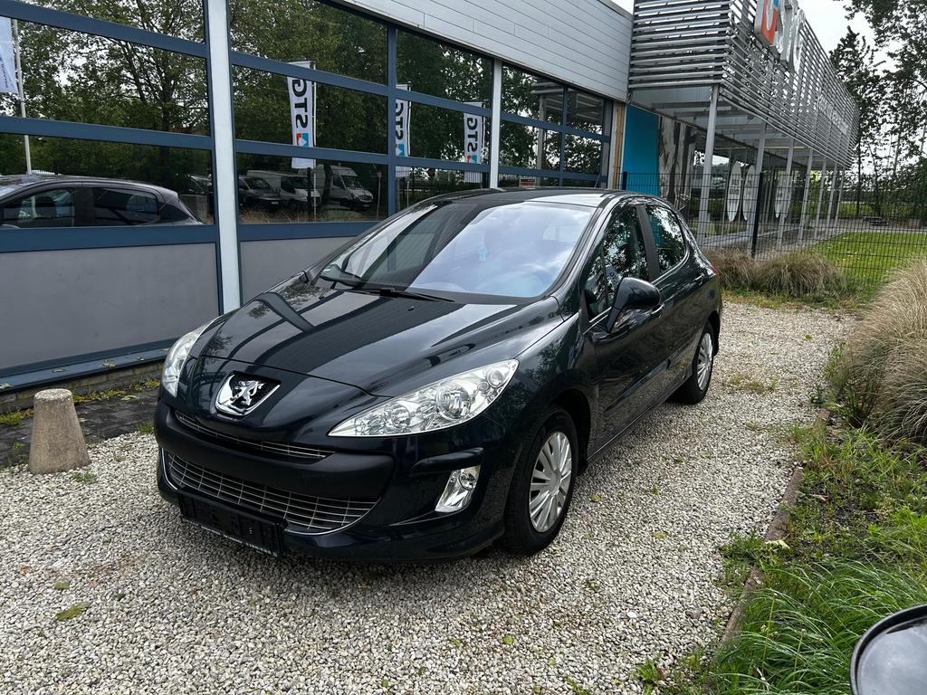 Peugeot 308 benzine met keuring en garantie, 4 portes, Entreprise, Boîte manuelle, Noir