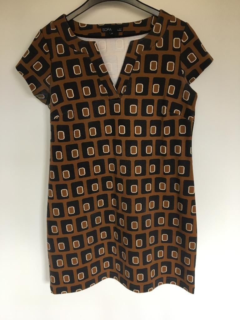 Retro jurk Sora JBC maat 42, Maat 42/44 (L), Ophalen of Verzenden, Gedragen, Boven de knie