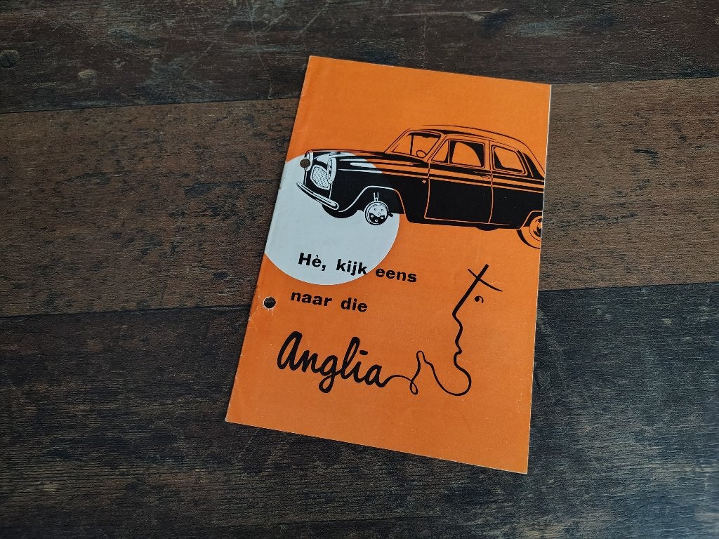 Folder: Ford Anglia (1958), Livres, Autos | Brochures & Magazines, Ford, Envoi