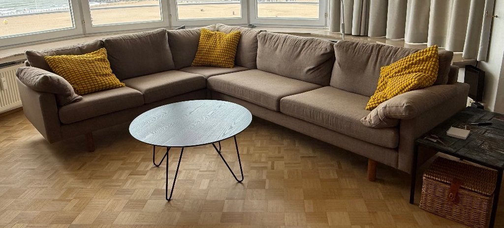 Scandinavische zetel, Huis en Inrichting, Zetels | Zetels, Ophalen, Hout, 250 tot 300 cm, Gebruikt