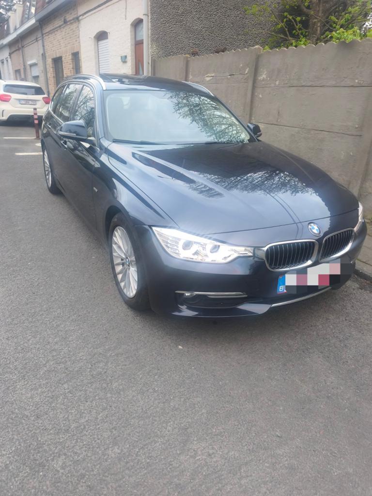 BMW 320d, Euro 5, Blauw, Leder, Bruin