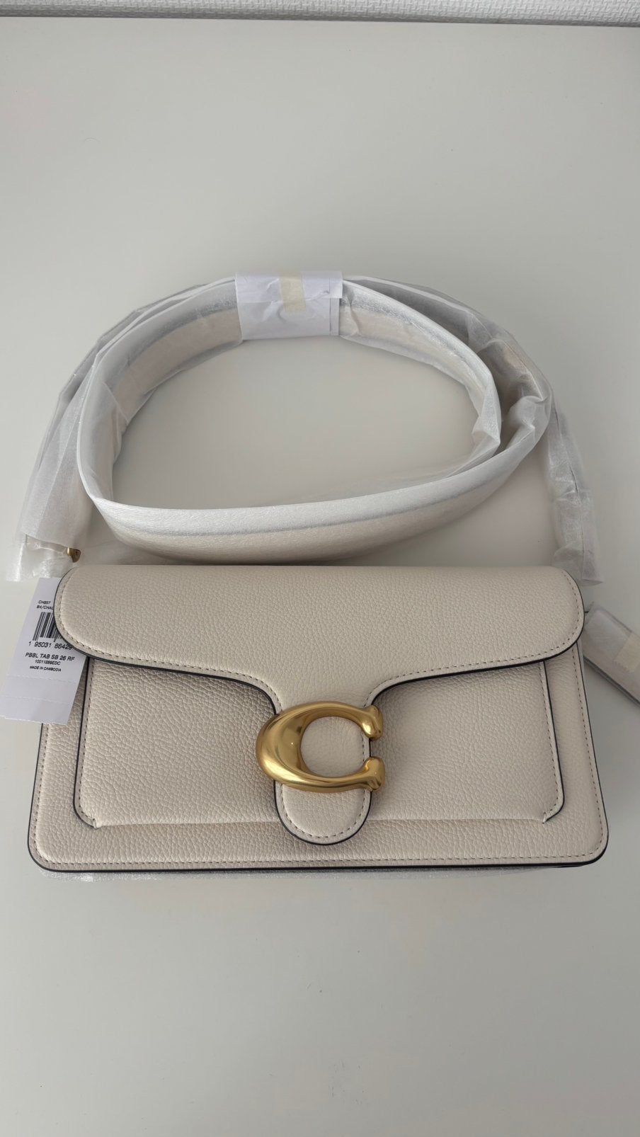 Sac à bandoulière Coach Tabby 26 New Chalk/blanc/crème, Enlèvement ou Envoi, Neuf, Blanc, Cuir