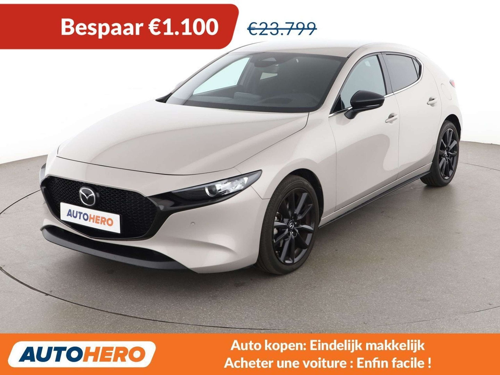Mazda 3 2.0 e-Skyactiv-X Mild-Hybrid Homura (bj 2024), Auto's, 1998 cc, Stof, Gebruikt, Bruin