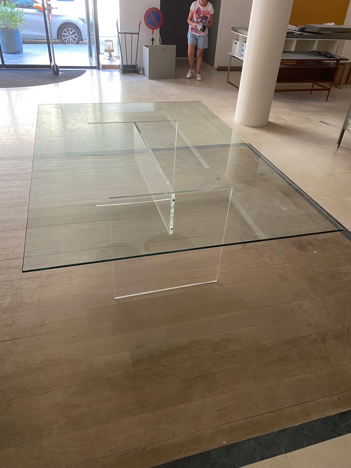 Glazen tafel, Ophalen, 100 tot 150 cm, 200 cm of meer, 75 – 100