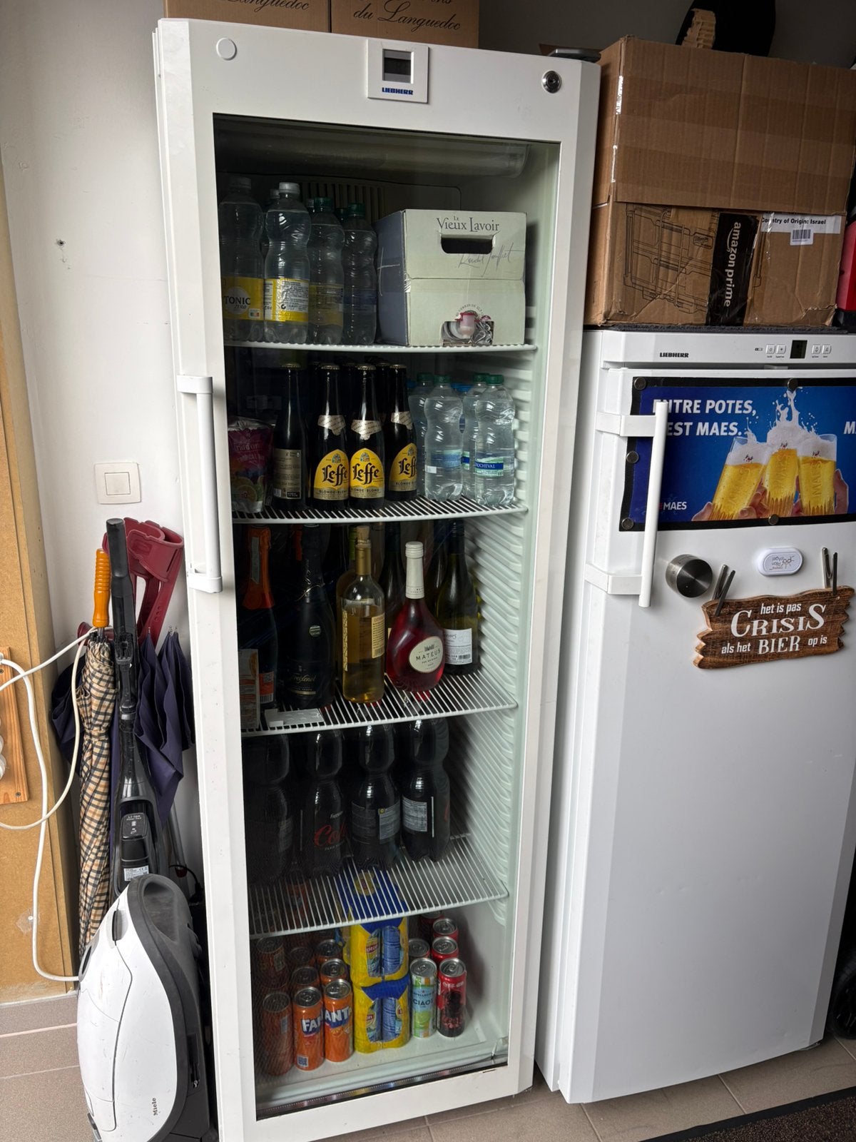 Dranken flessen frigo ijskast Liebherr !!, Elektronische apparatuur, Ophalen, Gebruikt