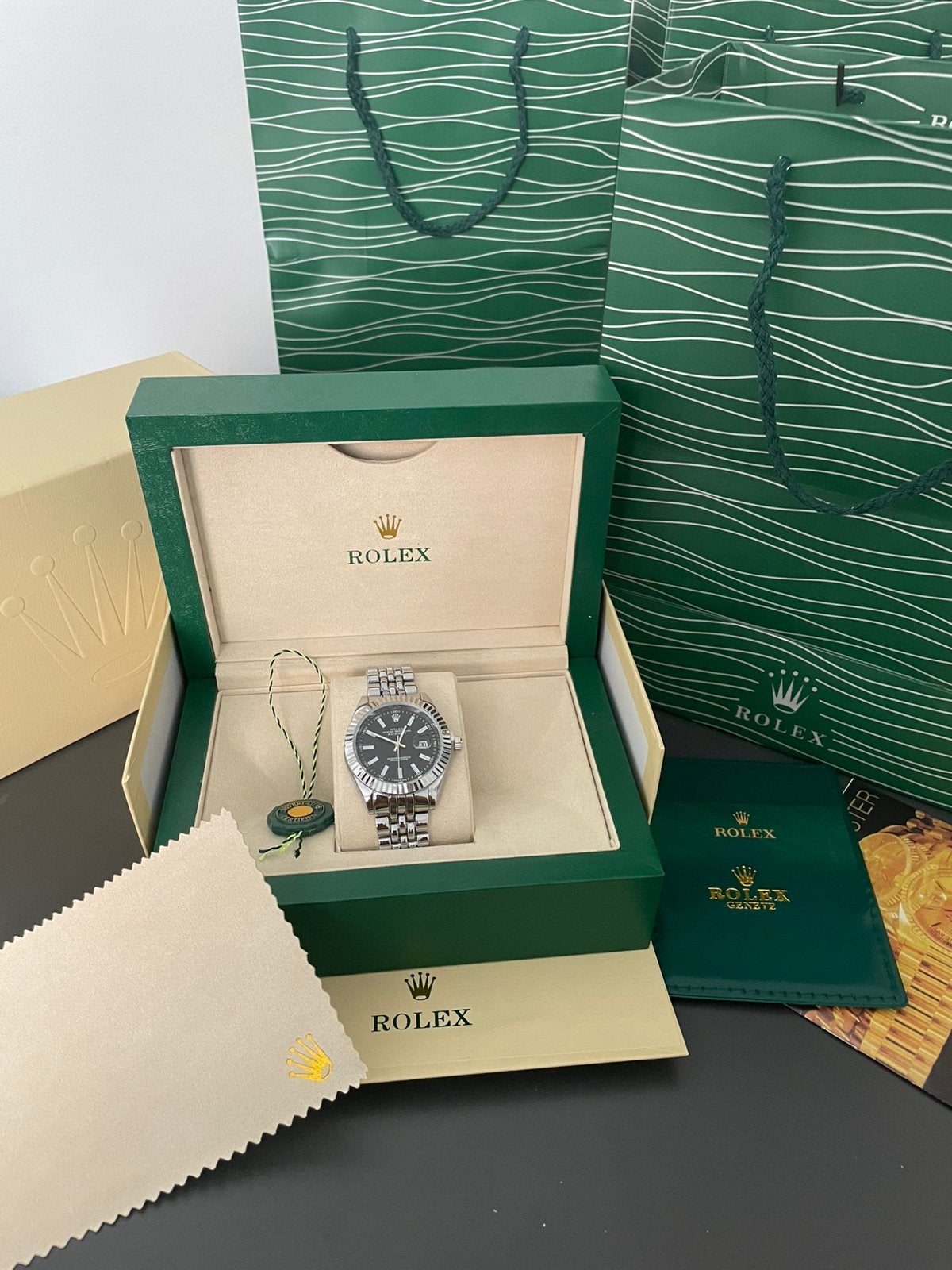 Datejust Rolex Midnight noir, Enlèvement ou Envoi, Comme neuf, Rolex