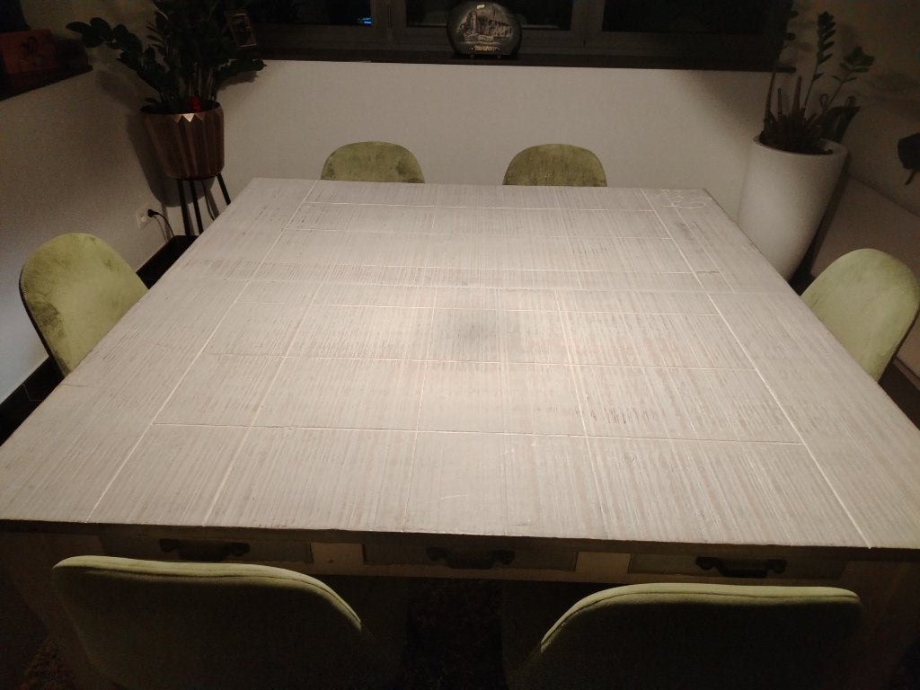 Riviera maison eettafel 140x140, Ophalen, Nieuw