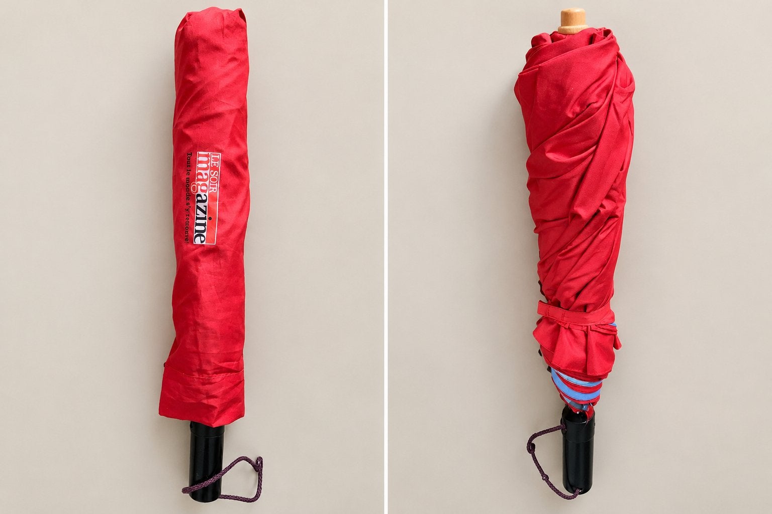 Parapluie original aux personnalités belges, Enlèvement, Comme neuf, Rouge