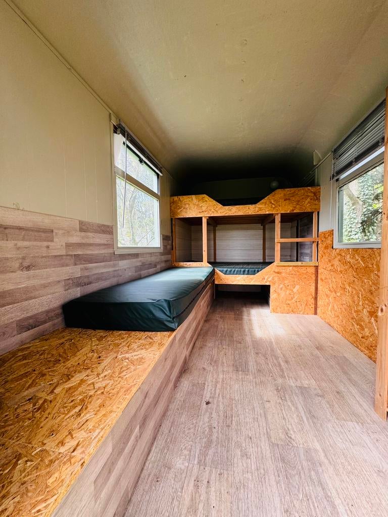 Superdeluxe glamping pipowagen foodtruck met polyester dak!, Ophalen