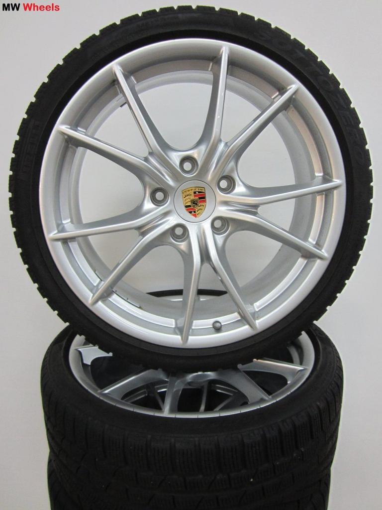 Porsche 20 inch 911 991 4 en 4S MKII velgen winterbanden, Auto-onderdelen, Banden en Velgen, Gebruikt, -, -, Banden en Velgen