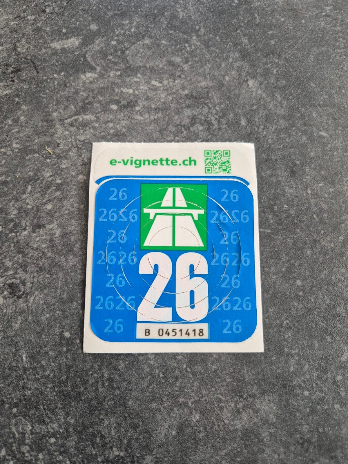 Wegenvignet Zwitserland, Ophalen