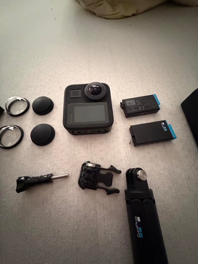 GoPro Max 360 met alle accecoires, TV, Hi-fi & Vidéo, Caméras action, Comme neuf, GoPro, Enlèvement