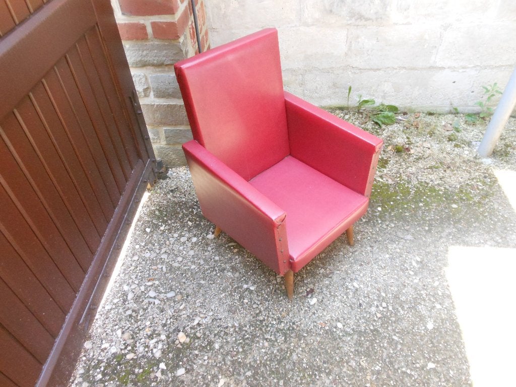 petit fauteuil d enfant des années 60-70, Ophalen