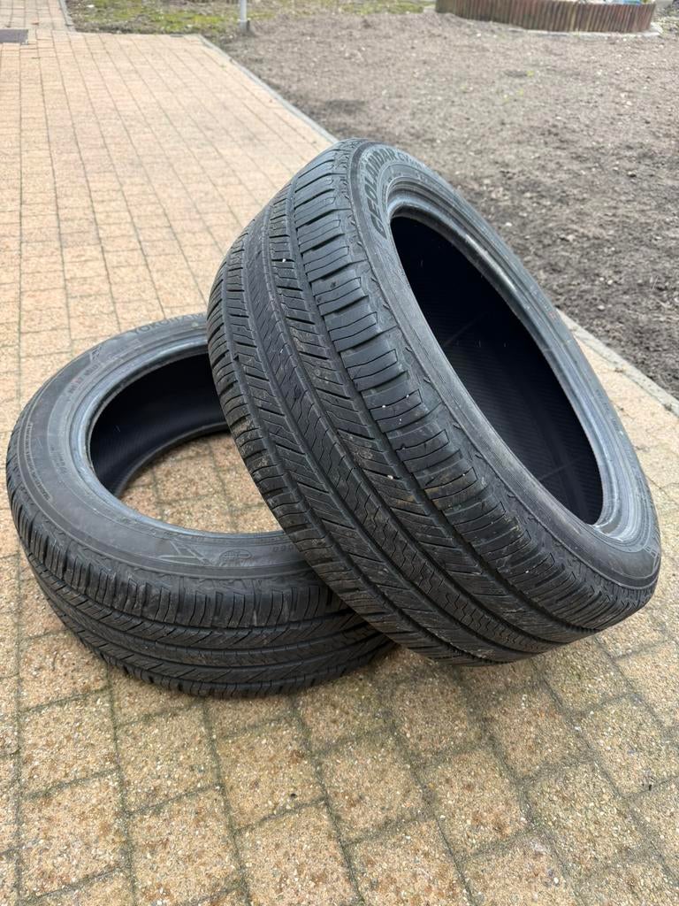 2x yokohama 225/50-18 95v, Auto-onderdelen, Banden en Velgen, 18 inch, Gebruikt, All Season, Band(en)