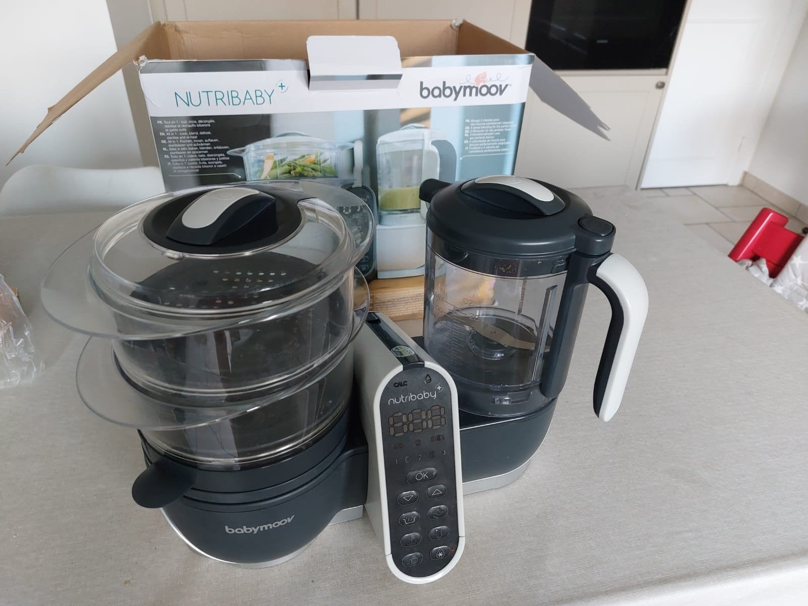 Nutribaby + stoomkoker van babymoov, Ophalen