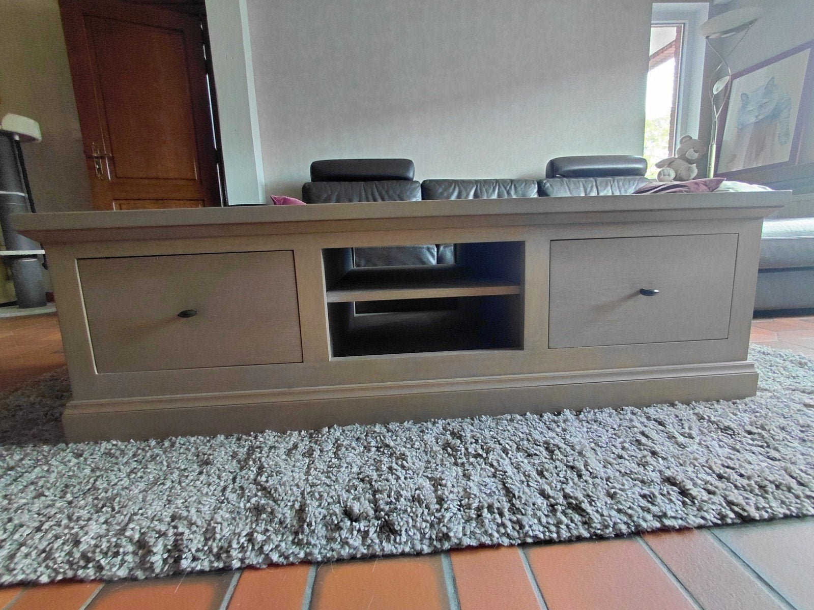 Vol Eiken Salontafel, Ophalen
