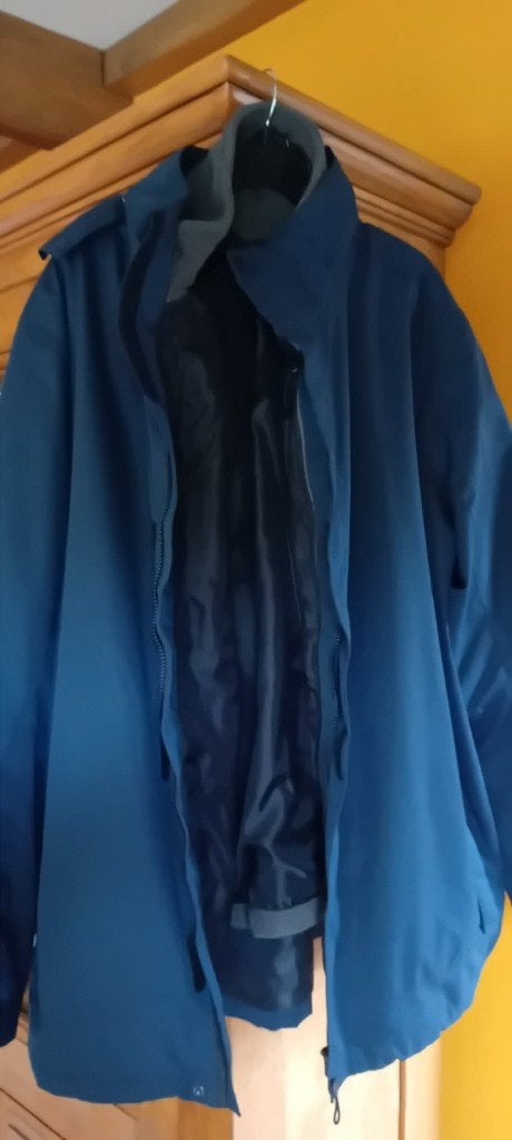 Te koop mooie jas 2 in 1 4xl, Ophalen, Blauw, Overige maten, Zo goed als nieuw