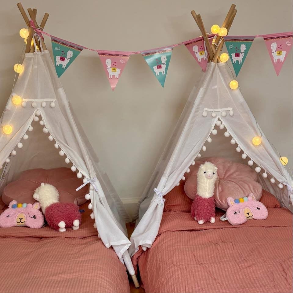 Te koop: Complete Lama-Thema Slaapfeestjes Set 8 stuks!, Kinderen en Baby's, Speelgoed | Speeltenten, Ophalen, Gebruikt