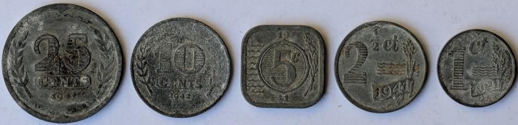 Nederland - muntenset, Ophalen, Koningin Wilhelmina, Overige waardes, Setje