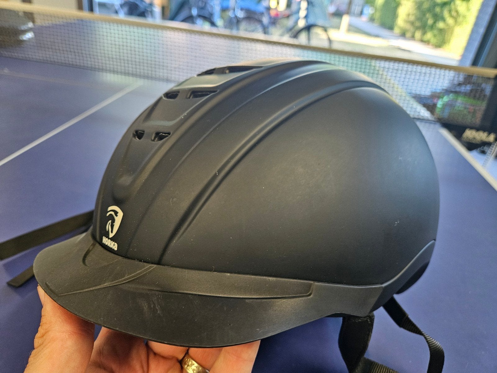 Paardrij helm tok, Dieren en Toebehoren, Ophalen, M