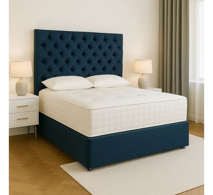 Lits et matelas à vendre, Maison & Meubles, Envoi, Crème