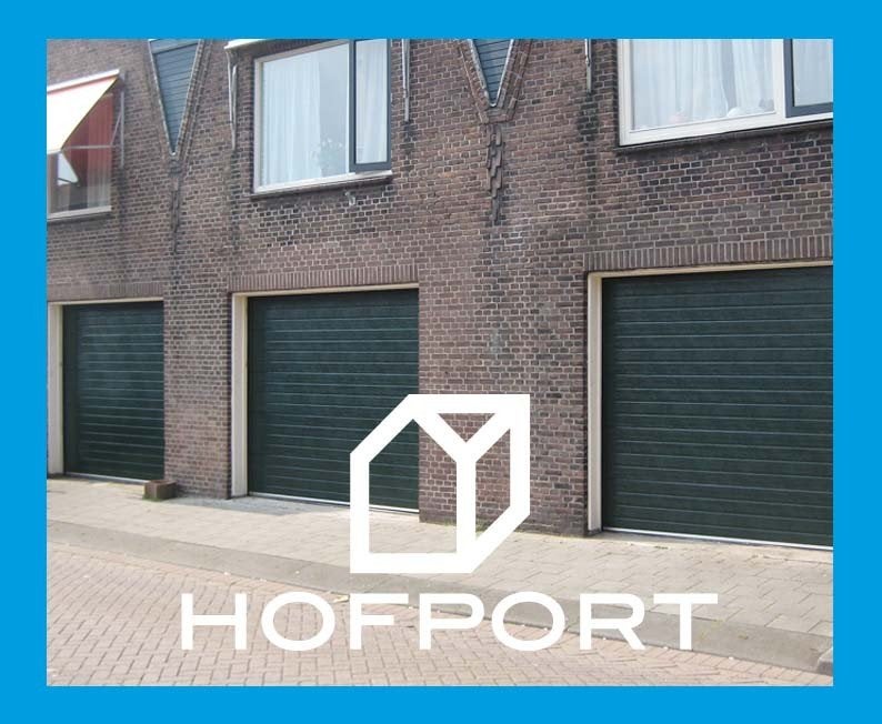 Garagepoort groen 3500 x 3000 RAL6009 NIEUW, Doe-het-zelf en Bouw, Ophalen, Nieuw, Metaal, Garagedeur